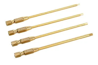 Corally Electrische Power Tool Inbussleutelset 1,5 / 2,0 / 2,5 / 3,0 mm C-16180 Beperkt Aanbod